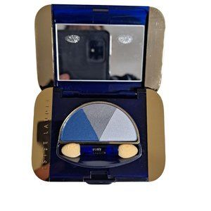 Estee Lauder Eyeshadow Triad Blue Enamel / Grey Smoke / Crystal 03 NEW Old Stock